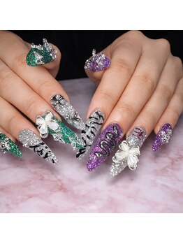 エムサロン(M salon)/成人式鬼盛りネイル