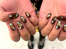 フリープ タクタ(freep tacta)/ブラウンマグネット/フラワー