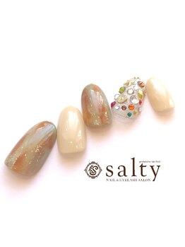 ネイルアンドアイラッシュサロン ソルティ 寺田町(salty)/エスニックネイル