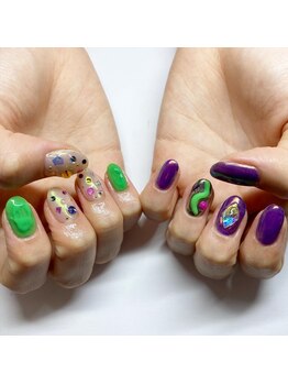 イーエムエー(e.m.a)/パープル×グリーン