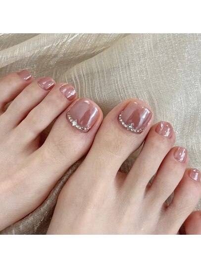 2025年冬】ニュアンス ピンク フットのネイルデザイン集｜人気順  