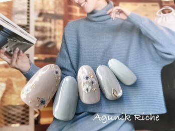 【押し花ネイル】