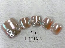 ネイルスタジオ ルキナ(LUCINA)/H-762キラキラフットネイル
