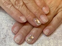 ガーデン ヘア&エステ&ネイル Garden/ラメグラストーンネイル