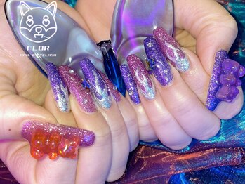 フロル(FLOR)/平成ギャルギラギラネイル/韓国