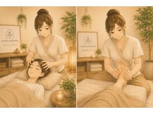 ヘアスタジオ トランク プラス エム(Hairstudio TRUNK+m)の雰囲気(ヘッドスパと足つぼリフレのセットコースも大人気)