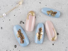 サンミーゴネイル 神戸店(Sunmego Nail)/シンプル箔ネイル