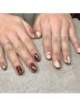 Mネイルアンドカフェ シェレステ/アシメネイル♪