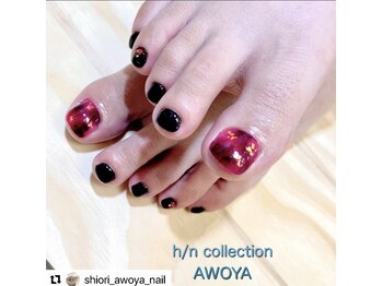 アオヤ(h/n collection AWOYA)/べっこうネイル♪