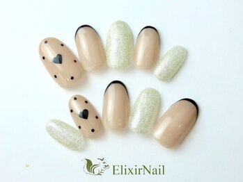 エリクサーネイル 神田(Elixir Nail)/シンプル/クーポン使用