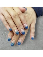 ユニティネイル(Unity nail)/青グラデーションネイル