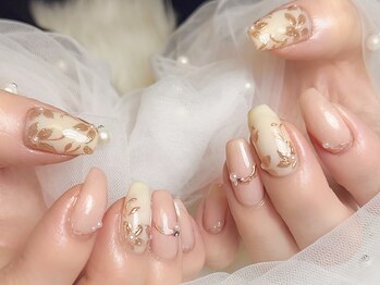 spring flower nail