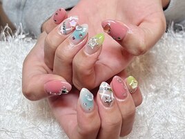 虹ネイル
