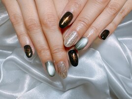 【パラジェル】ミラーネイル