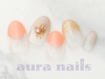 アウラネイルズ(aura nails)/☆ハンドシンプルコース ¥6800