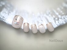 ネイル ドゥ 岡山駅前店(Nail Doux)/大人上品フットネイル