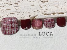 ネイルアトリエルカ(nail atelier LUCA)/M-575 大人ミラーツイードネイル