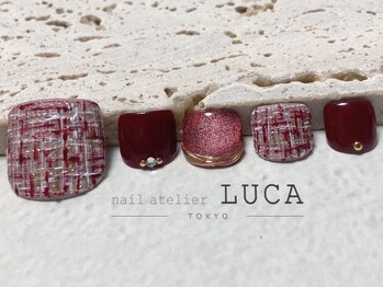 ネイルアトリエルカ(nail atelier LUCA)/M-575 大人ミラーツイードネイル