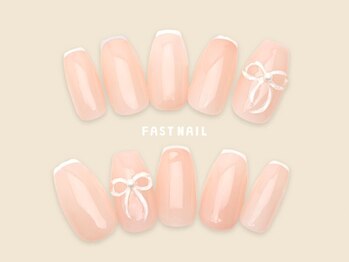 ファストネイル 恵比寿駅前店(FAST NAIL)/ぷっくりネイル/リボン【12358】