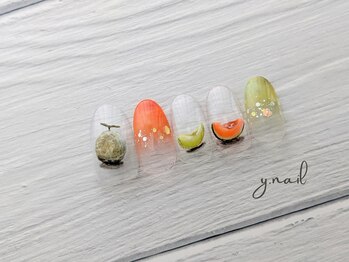 ワイネイル(Y.nail)/メロン2種ネイル