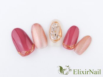 エリクサーネイル 心斎橋(Elixir Nail)/定額aシンプル/クーポン使用