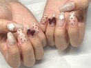 ボルドー/リボン/薔薇/西新宿