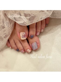 パープル&ブルーのタイダイ模様