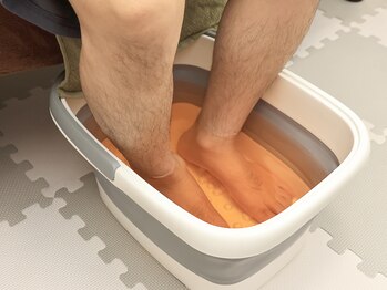 揉みじ/フットとリンパに付いてる足湯