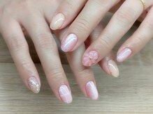 紬(tsumugi)/フラワーネイル