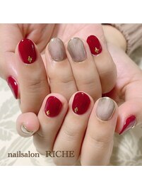 冬のグレー！ニュアンスネイル！