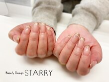 スターリー(STARRY)/ラメフレンチ シンプル ゴールド