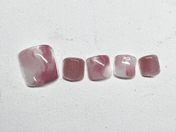 ピンク×ニュアンスデザイン