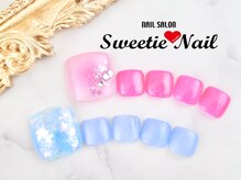 スウィーティーネイル 本八幡駅前店(Sweetie Nail)の雰囲気（フットも☆定額ジェル季節限定デザイン♪¥6600&¥7700）