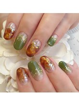 ヘアー ユニバース(HAIR UИIVERS)/カーキグラデーション+べっ甲