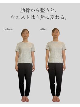 リ バース 立川(RE:birth)/くびれ変化　BeforeAfter