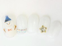 ネイルサロン ドレリッチ 大宮店(drerich)/【7590】スノーマンスターパーツ