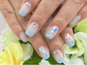 ディーネイル 京橋(D-nail)/立和名／新作＊涼しげネイル