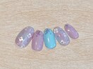紫陽花ネイル