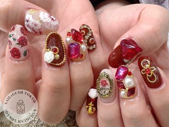ネイルズガッシュ 溝の口店(NAILs GUSH)/ビジュー/アンティーク/フラワー