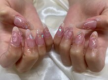 インザピンクリリー(in the pink LILY)/チークネイル/うるうるネイル