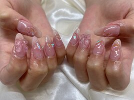 チークネイル/うるうるネイル