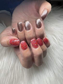 タムタムネイル 本厚木(Tam Tam Nail)/ラメワンカラー、色変更