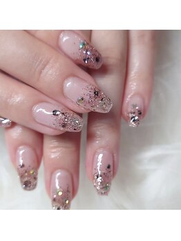 セプトネイル 西大寺店(SEPT NAIL)/キラキラグラデーション