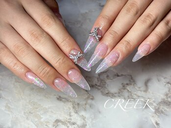 クリーク(CREEK)/クリアピンクオーロラシーグラス