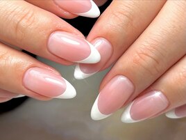 フレンチネイル、白フレンチ