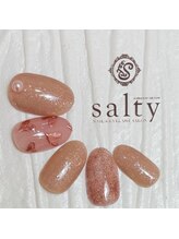 ネイルアンドアイラッシュサロン ソルティ 寺田町(salty)/２月マンスリーデザインコース