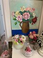 サロン ド フルール フルールの名前の通りお花が好き。お客様から頂いた物ばかりです