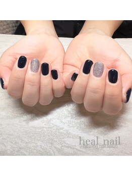 ヒールネイル(heal nail)/NAVY×lame