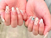 ビューティービースト フォー ネイルアンドアイラッシュ 松浜店(beauty:beast)/ドット柄×ストーン☆