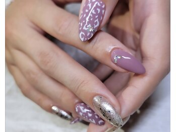 パーミル アイ アンド ネイル クマモト(permille ‰ eye&nail Kumamoto)/レオパードネイル